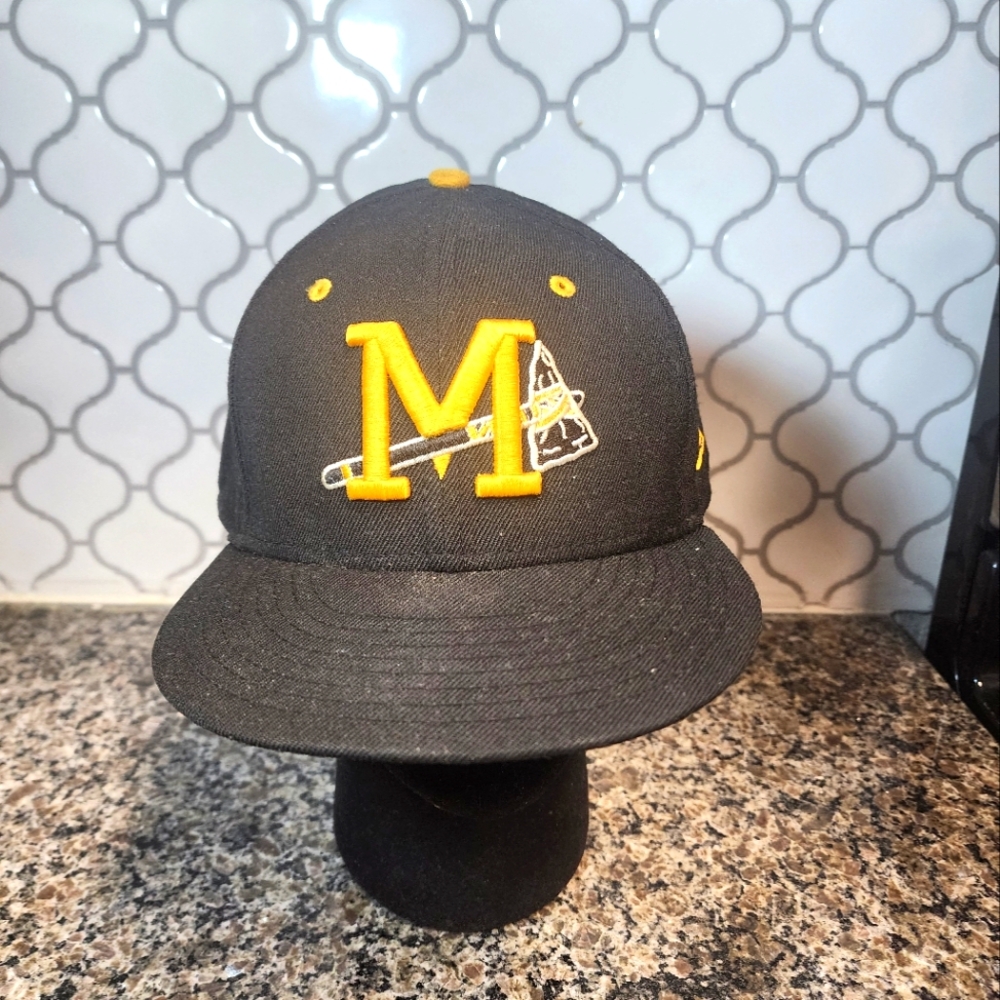 Mississippi Braves New Era On-Field 59FIFTY Fitted Hat 7 5/8 milb Atl CAP Black